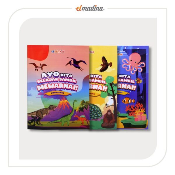 Buku Mewarnai Anak - Ayo Kita Belajar Sambil Mewarnai - FULL 3 BUKU