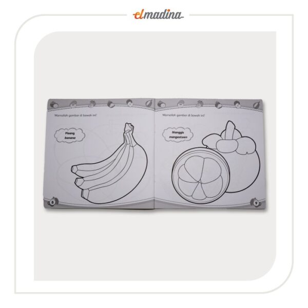 Buku Mewarnai - Mengenal Dan Mewarnai Buah-buahan - Gambar 5
