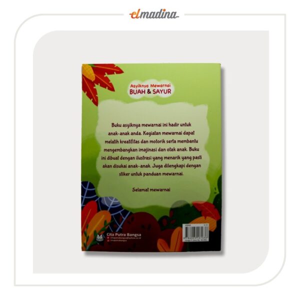 Buku Mewarnai Anak - Seru Mewarnai Buah dan Sayur - Gambar 2