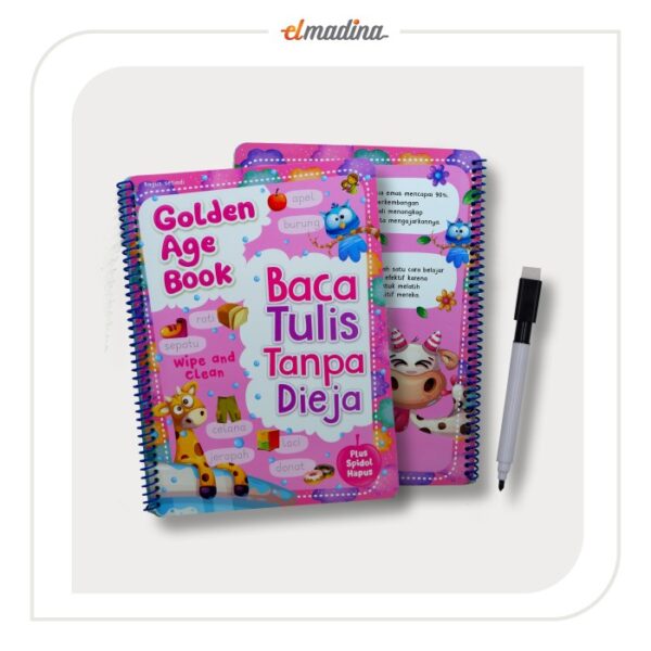 Buku Aktivitas Anak - Golden Age Book + Spidol - BacaTulis - Gambar 3