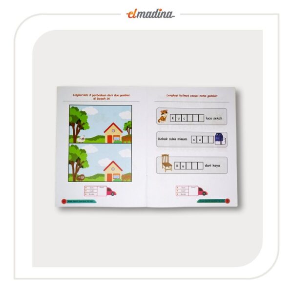 Buku Aktivitas Anak - Persiapan Masuk SD - Belajar Melatih Kecerdasan IQ Anak,FULL COLOR - Gambar 6