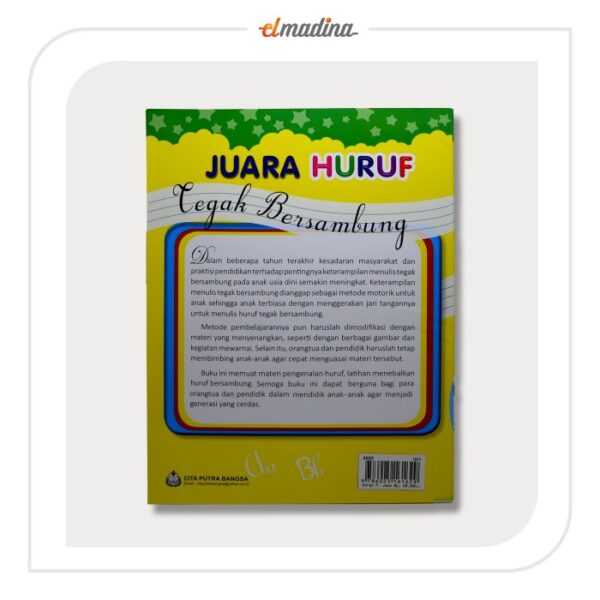Buku belajar anak - Juara Huruf Tegak Bersambung - Gambar 2