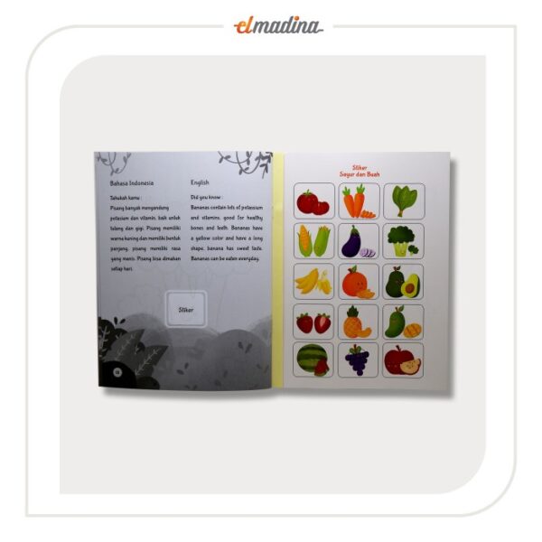 Buku Mewarnai Anak - Seru Mewarnai Buah dan Sayur - Gambar 3