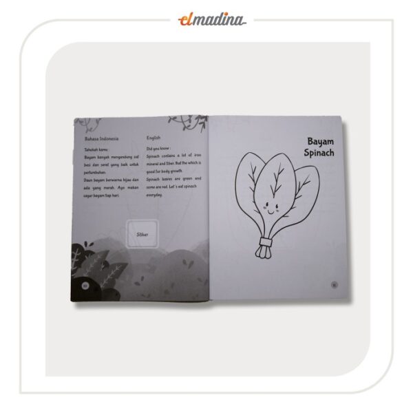 Buku Mewarnai Anak - Seru Mewarnai Buah dan Sayur - Gambar 4