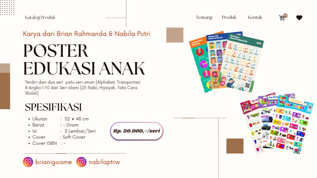 Poster edukasi anak